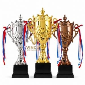 Cúp kim loại mạ Vàng Bạc Đồng- VCC1004