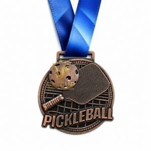 Huy chương kim loại hình vợt Pickleball  - VCH1001 - Ảnh 3